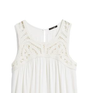 Papermoon Ionia Crochet Detail Halter Cut Knit Top